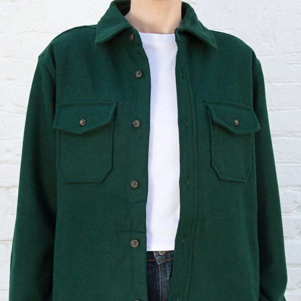 NWOT Brandy Melville Oversized Carson Jacket, Green, Regular Fit